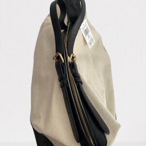 Neely and Chloe The Weekender Black Leather Bottom Canvas Women's Travel/Handbag